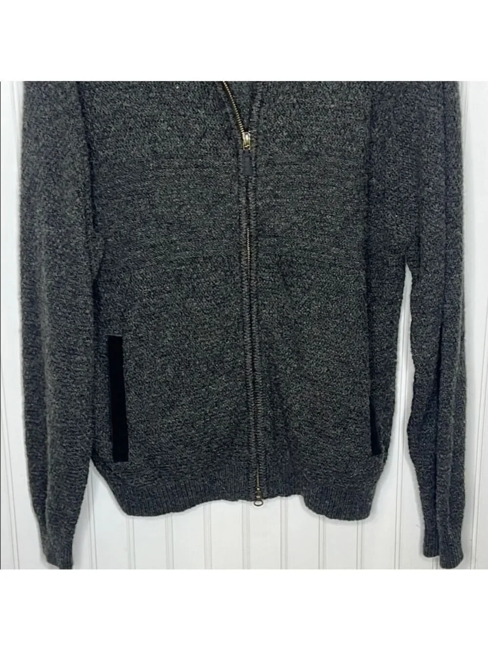 Pendleton Gray Zip Up Sweater